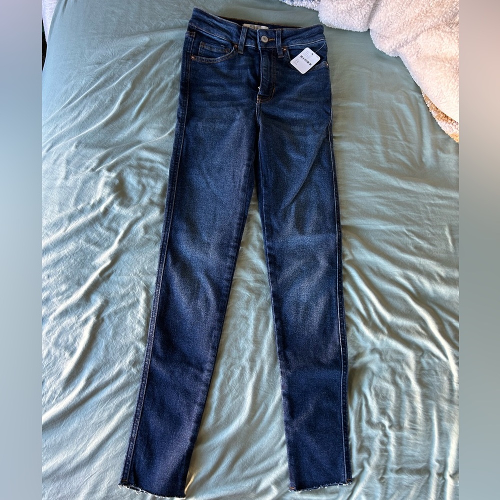 Free people high waisted skinny jeans